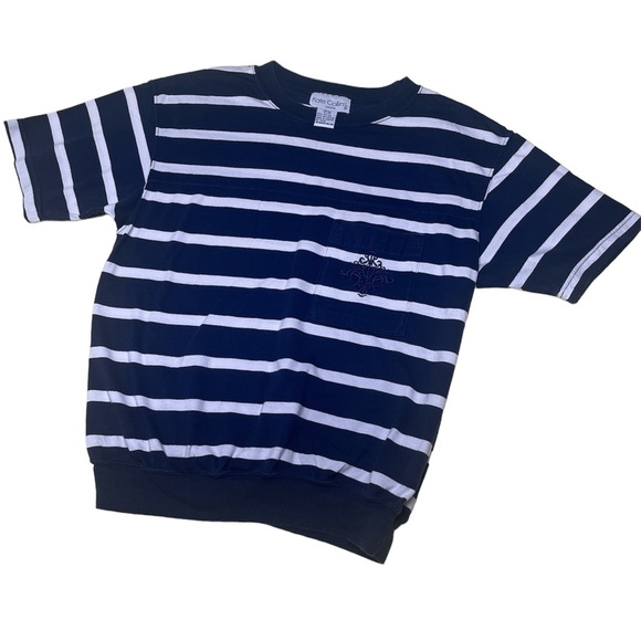 2 for $25 Vintage Kate Collin’s T shirt blue white - Picture 1 of 3